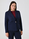 Giacca Curvy Monobottone Blu