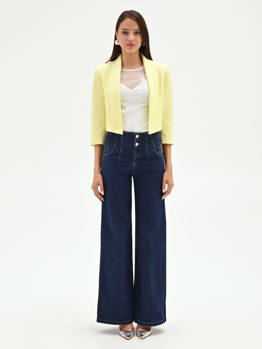 Giacca bolero giallo chiaro