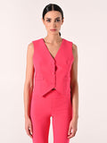 Gilet in Tessuto Tecnico Fuxia