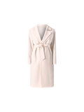 Cappotto Bianco in Doppio Crepe