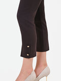 Pantalone moro marrone con spacchetto laterale