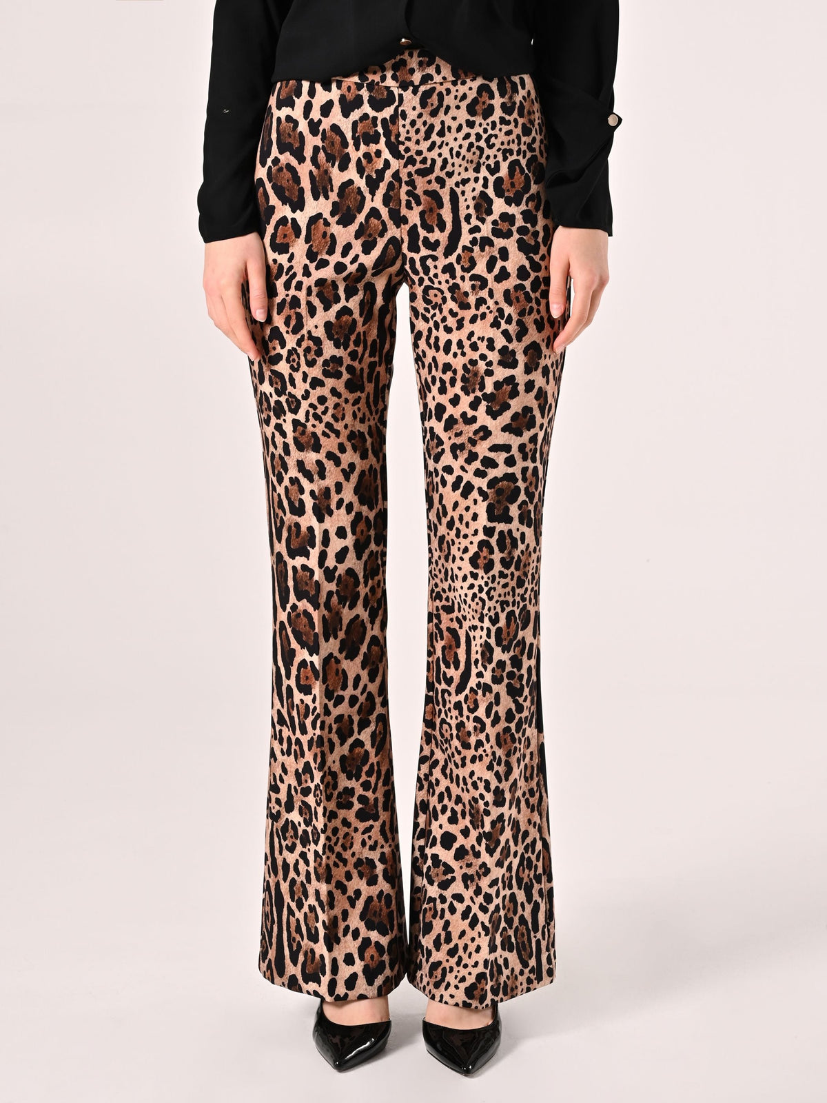 Pantalone Flared Animalier