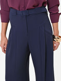 Pantalone palazzo blu navy