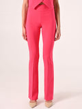 Pantaloni in Tessuto Tecnico Fuxia con Fascione in Vita