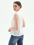 Blusa smanicata bianco panna
