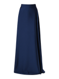Gonna in Raso Blu Navy