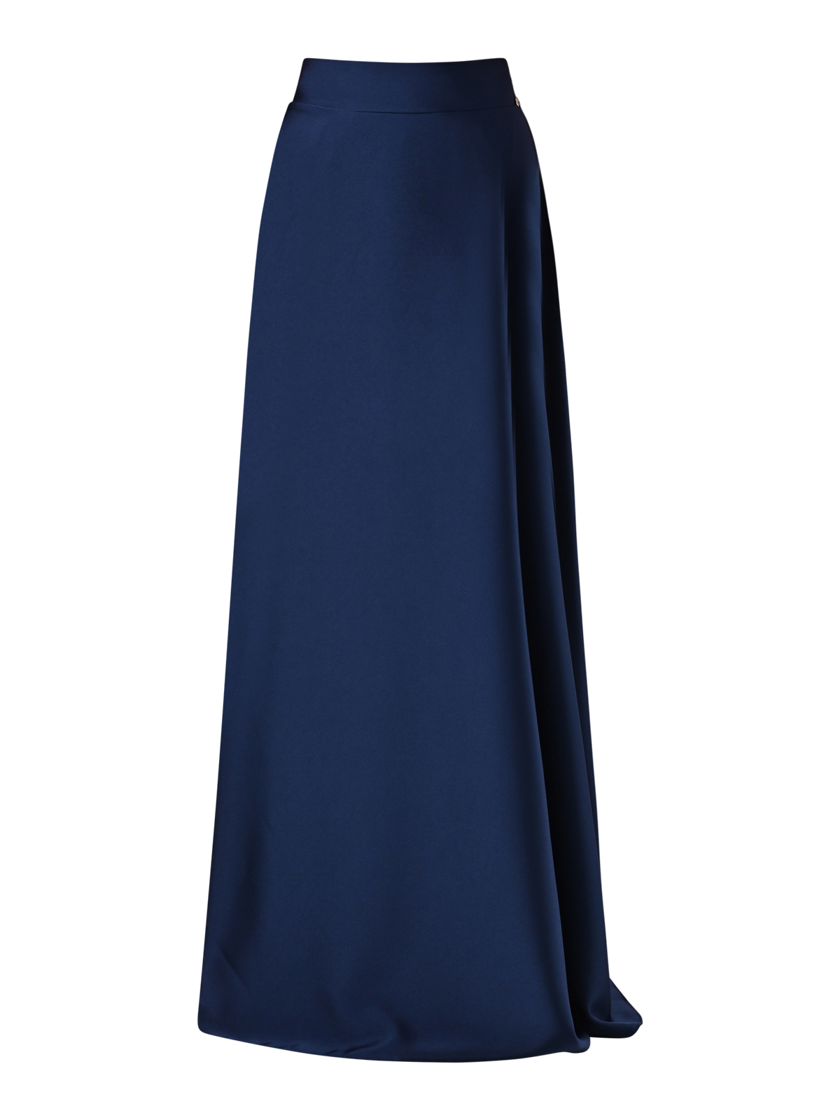 Gonna in Raso Blu Navy