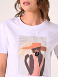 T-Shirt in Cotone con Stampa & Orecchino