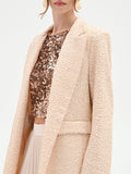 Giacca beige chiaro con paillettes