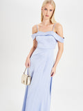 Abito Rinascimento atelier Azzurro con Spalle Scoperte