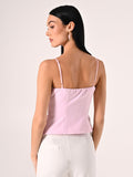 Top Rosa con Spille Fiocchi & Strass
