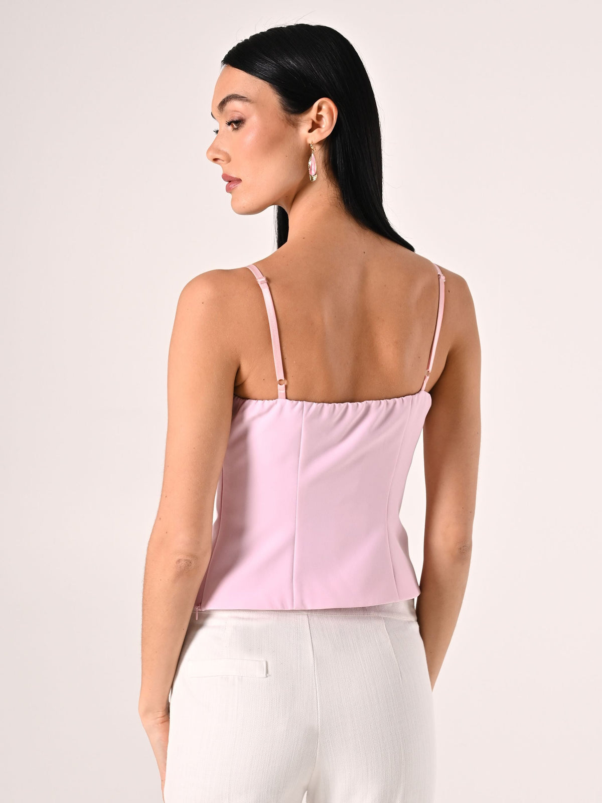 Top Rosa con Spille Fiocchi & Strass