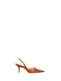 Slingback Similpelle Marrone