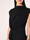 Top in Tencel Nero
