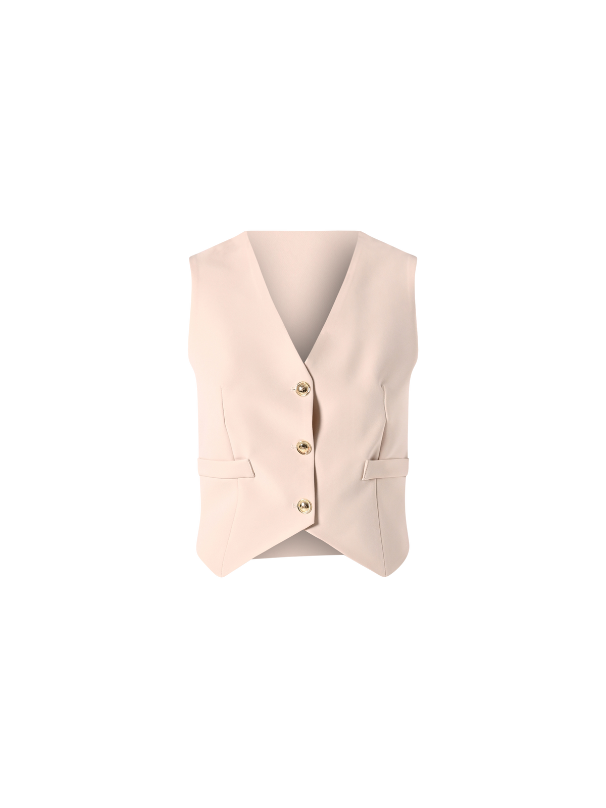 Gilet in Tessuto Tecnico Beige Chiaro