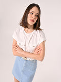 T-Shirt Bianca Utility Pockets
