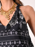 Top in Raso stampa Paisley