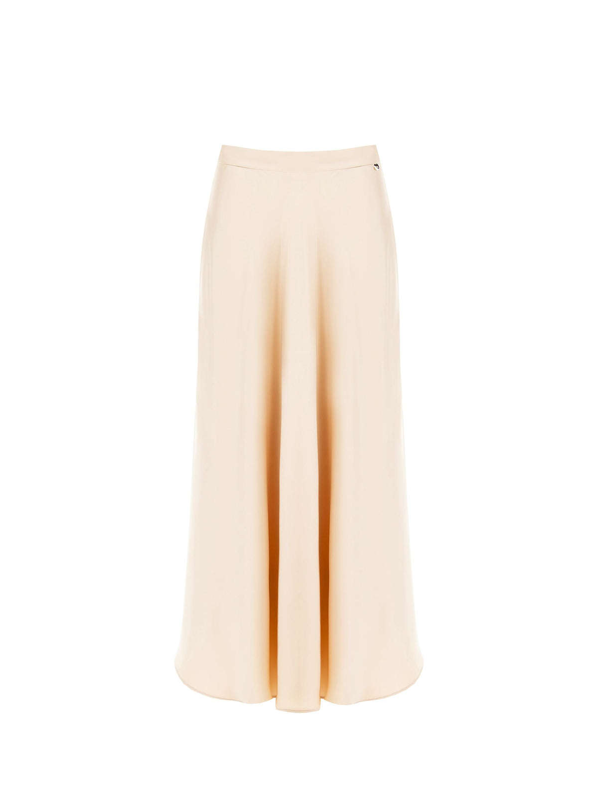 Gonna in Raso Beige Chiaro