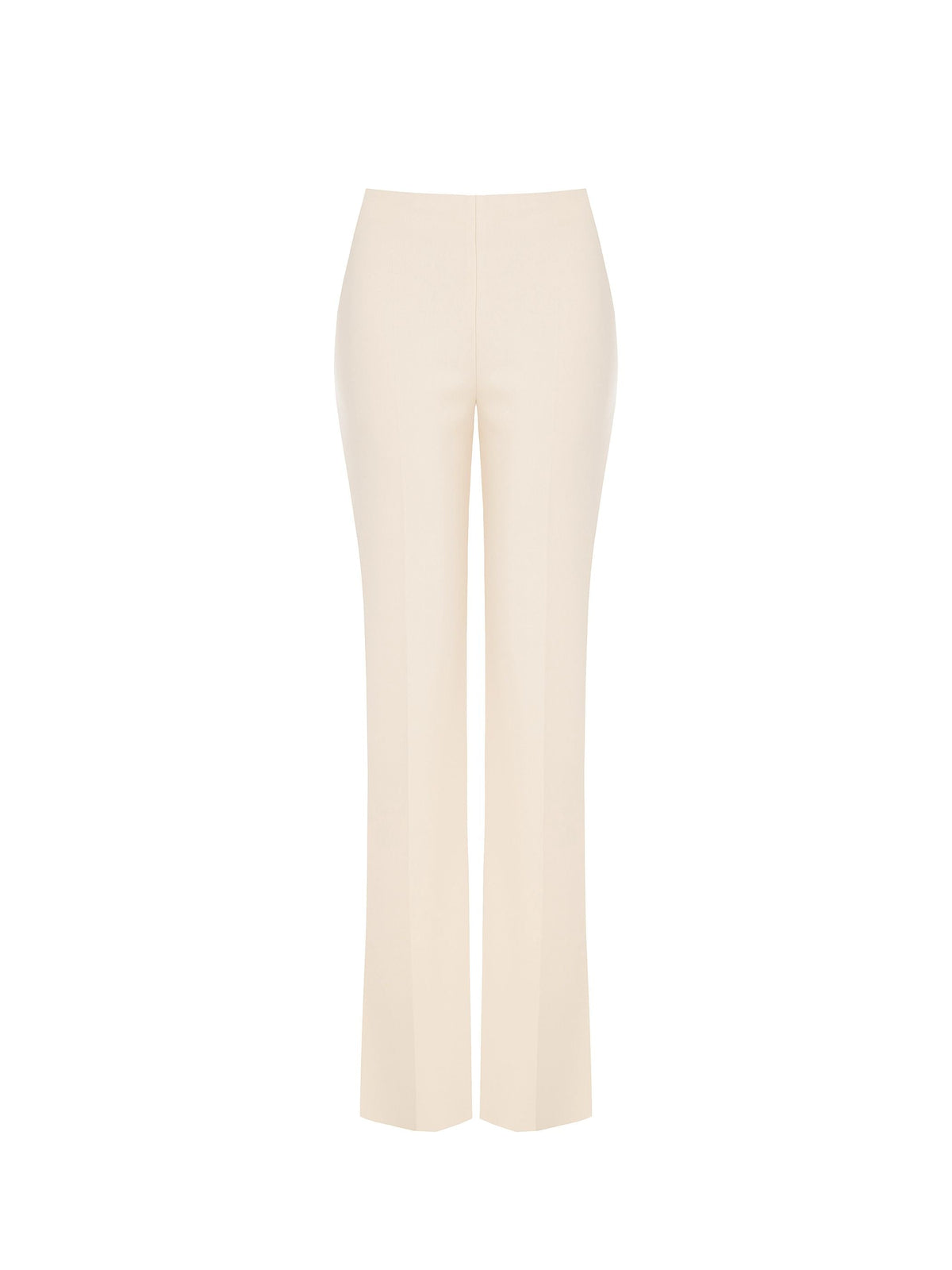 Pantaloni Beige Chiaro in Scuba mano Crepe