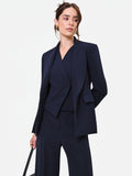 Giacca Studio monopetto gessata blu navy