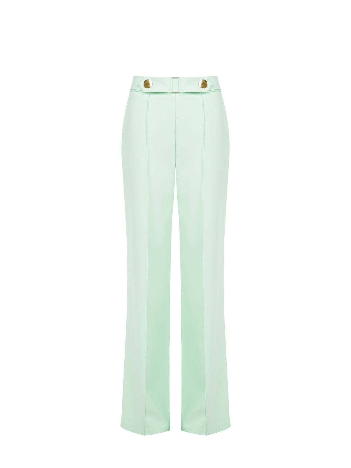Pantalone verde menta a gamba dritta