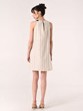 Abito Bianco a Righe Bianche & Blu