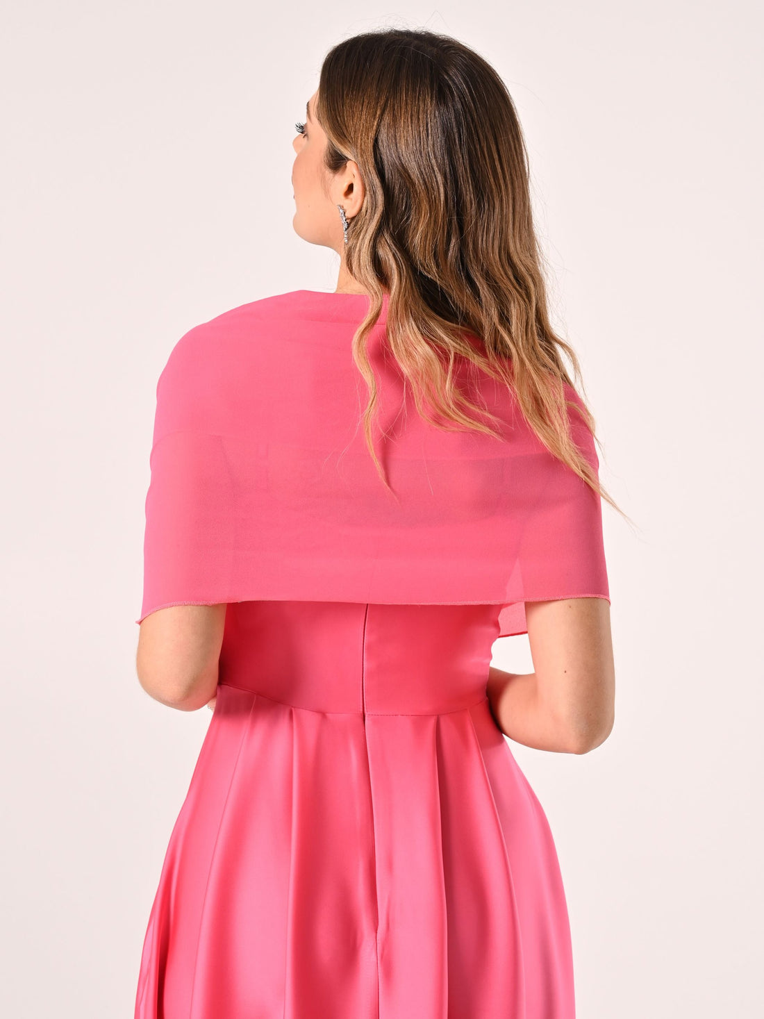 Stola in Georgette Rosa Camelia