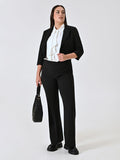 Pantalone Curvy a Zampa Nero