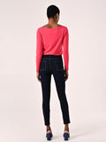Jeans Skinny Blu con Bottoni