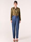 Camicia Verde Militare in Lyocell