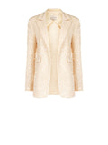 Giacca beige chiaro con paillettes