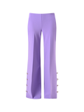 Pantaloni Palazzo in Scuba Mano Crepe Viola Lavanda