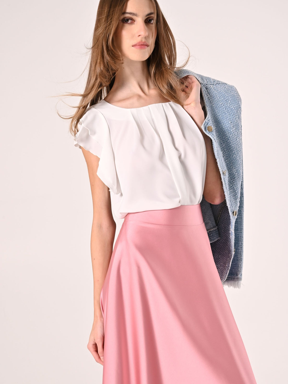 Blusa con Maniche ad Aletta