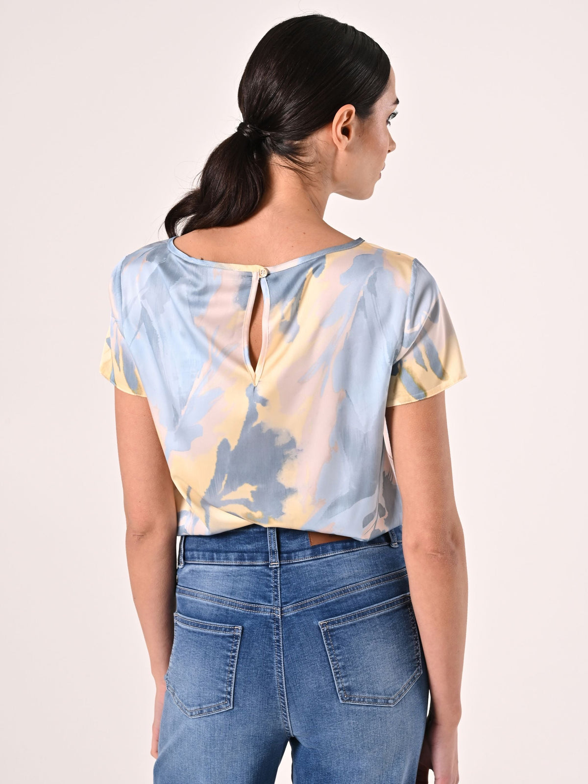 Blusa stampa Azzurra & Gialla