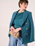 Blusa in Raso Verde Reale