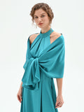 Stola atelier effetto mantella verde smeraldo