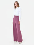 Pantalone a palazzo rosa antico in scuba crepe