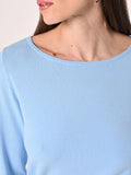 Maglioncino scollo Barchetta Azzurro