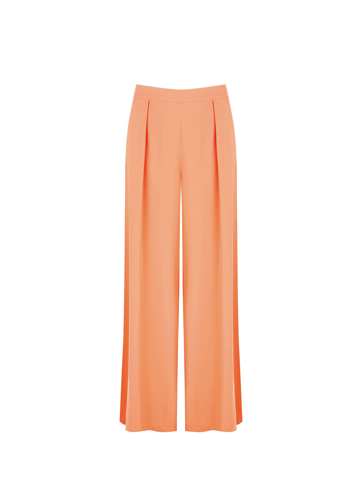 Pantaloni Arancioni in Tessuto Fluido