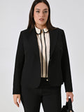 Giacca Curvy Monobottone Nera