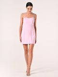 Tubino Rosa con Spille Fiocchi & Strass