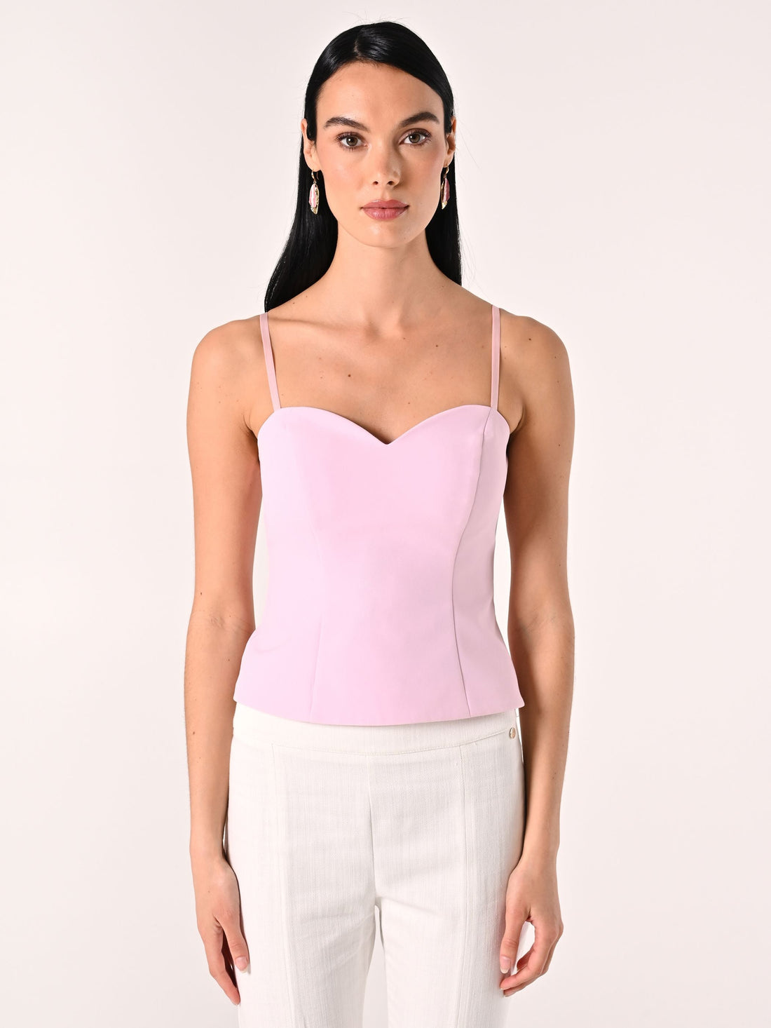 Top Rosa con Spille Fiocchi & Strass