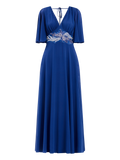 Abito Rinascimento atelier Blu Decoro Pietre