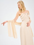Stola in Georgette Beige