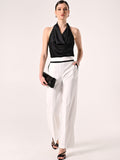 Pantaloni Palazzo Bicolor Black & White