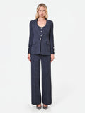 Giacca blazer blu navy in punto milano