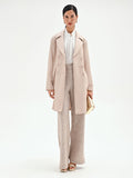 Trench doppiopetto tortora beige