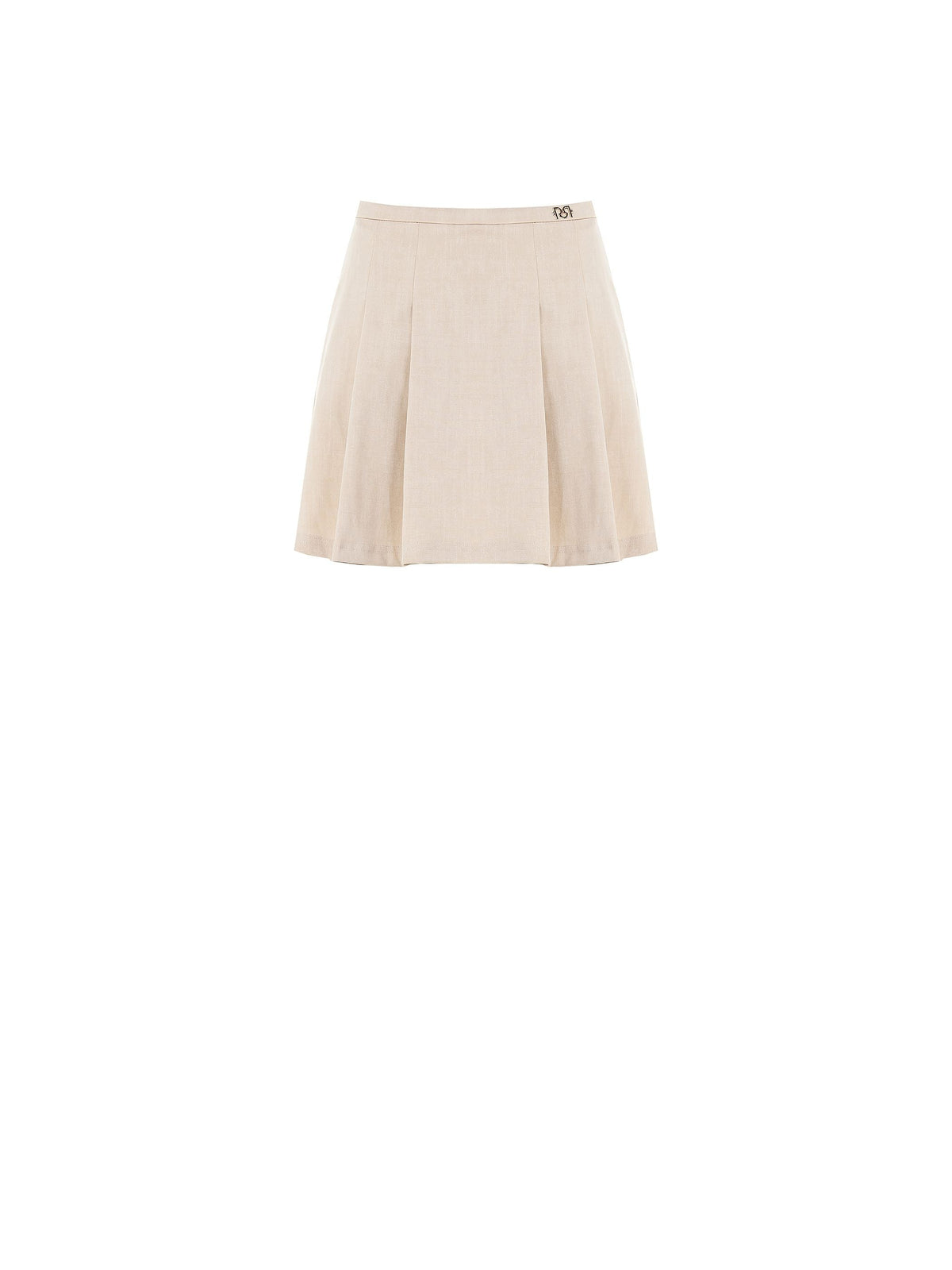 Skort Beige in Tessuto Operato