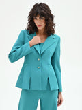 Giacca Studio verde smeraldo con bottoni gioiello