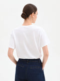 T-shirt bianca con stampa ciliegie